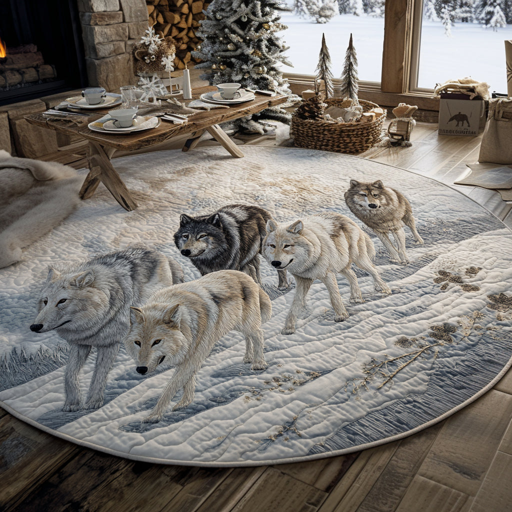Lunar Alpha Quilted Round Mat NCU0DV1121