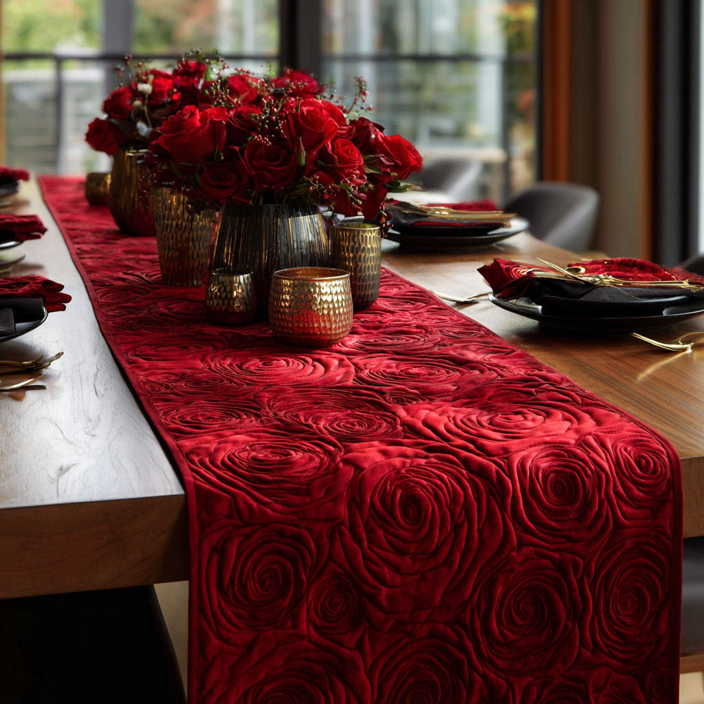 Lush Garden Quilted Table Runner NCU0DDK2286