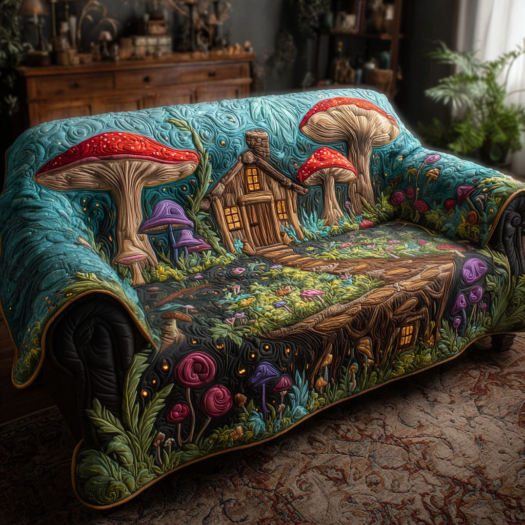 Magic Forest Crossing Quilted Sofa Cover NCU0PTT2272