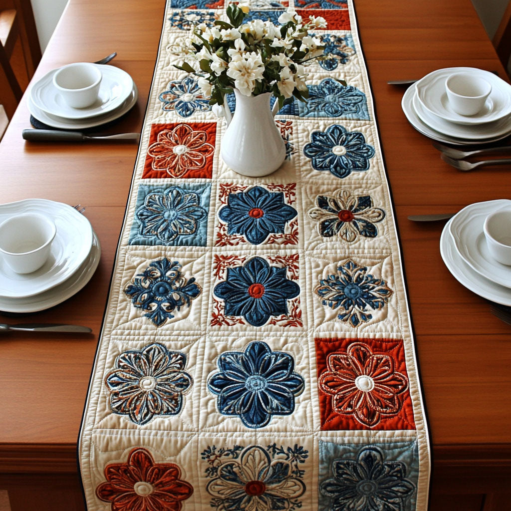 Mandala Freedom Quilted Table Runner NCU0PTT598