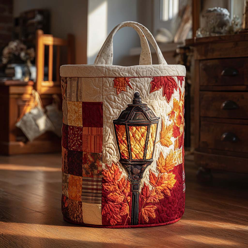 Maple Streetlight Quilted Laundry Basket NCU0NXD025