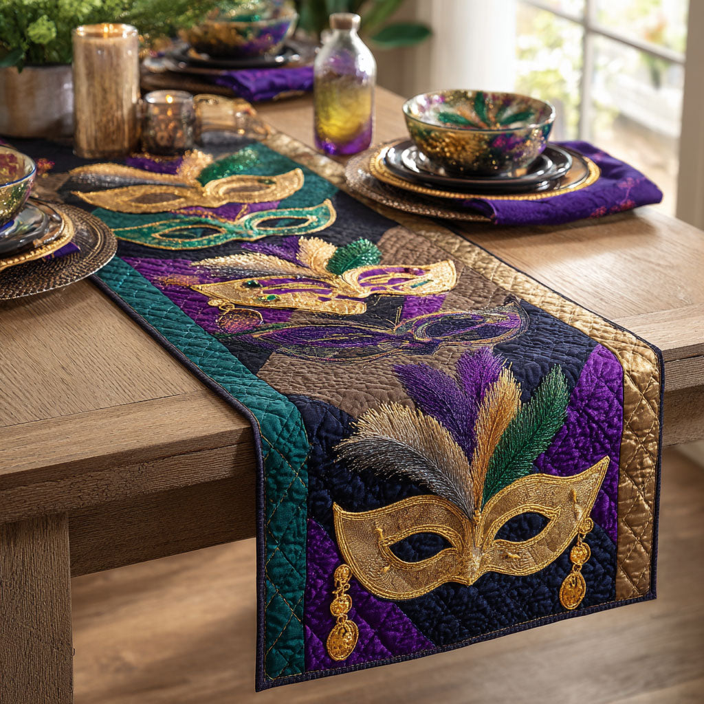 Masked Jubilee Quilted Table Runner NCU0PTT2537