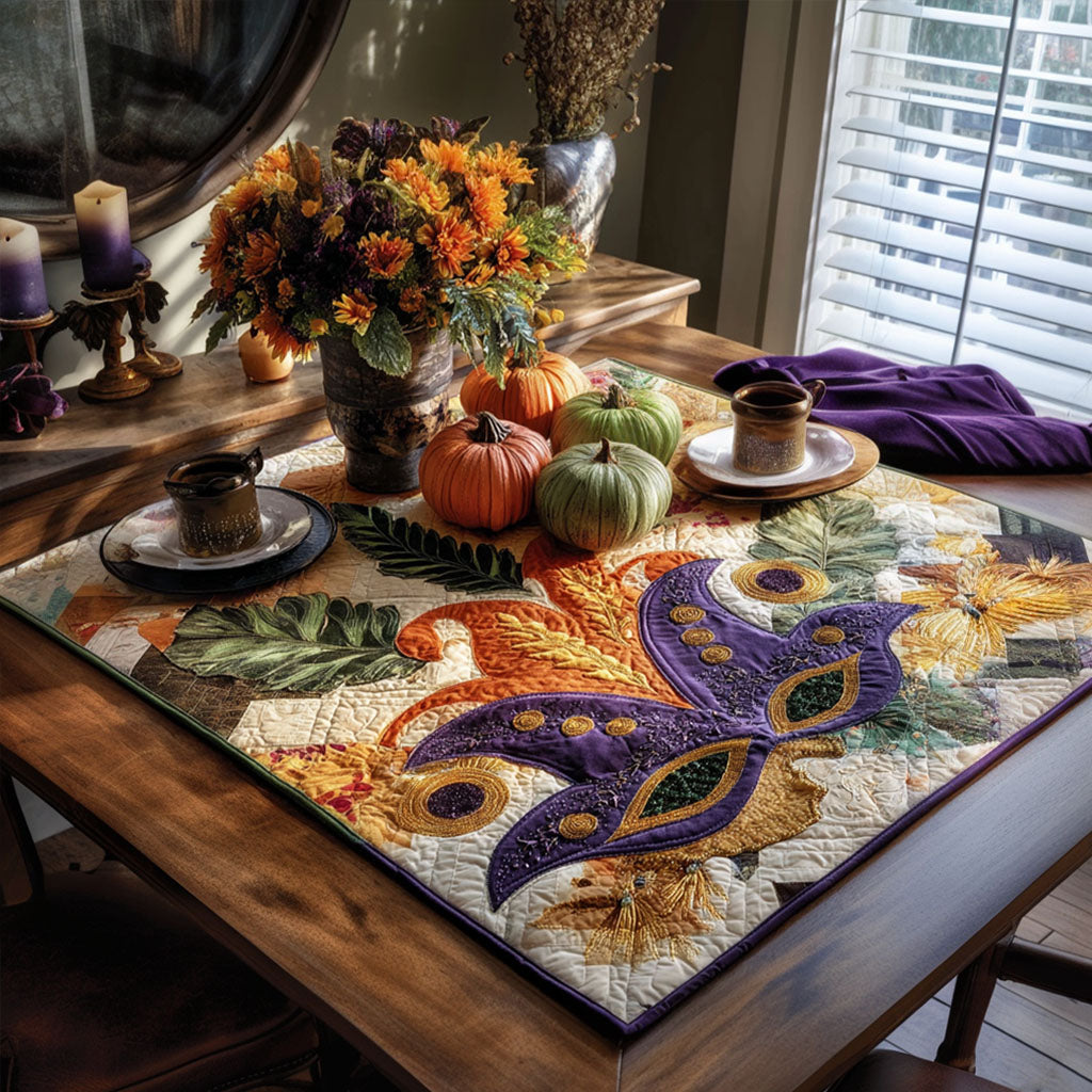 Masquerade Majesty Quilted Table Topper NCU0PTT2552