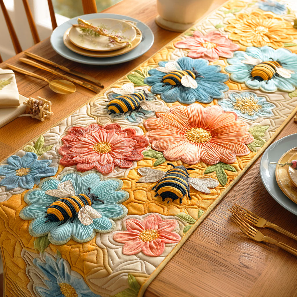 Meadow Glow Quilted Table Runner NCU0NTD577