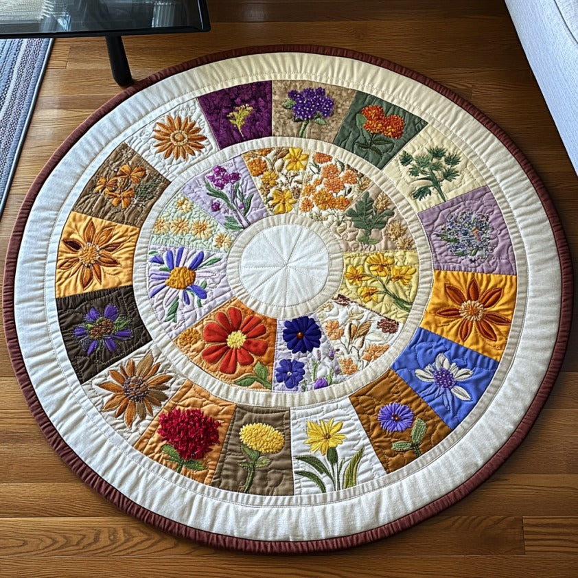 Meadow Ring Quilted Round Mat NCU0PTT650