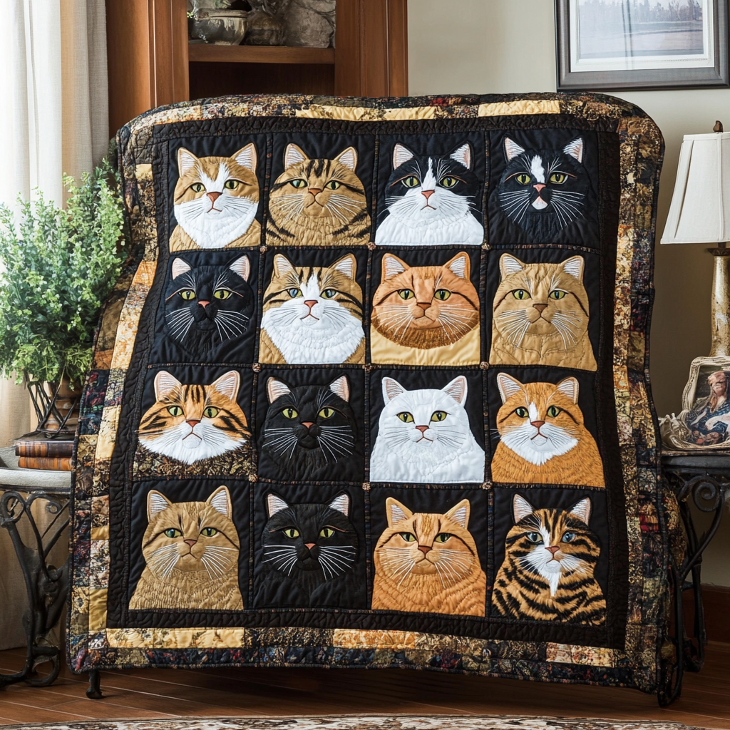 Meow Magic Quilted Blanket NCU0DDK221