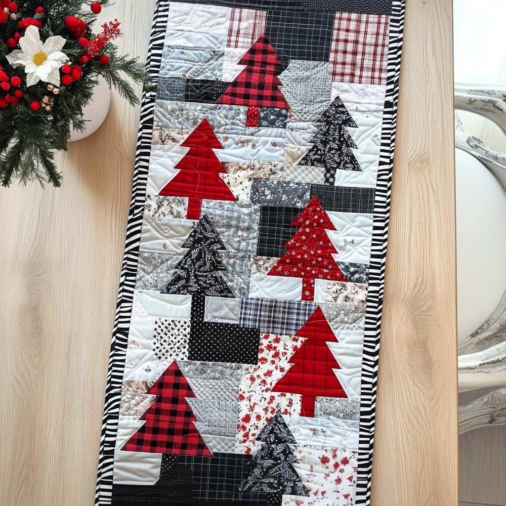 Merry Glow Quilted Table Runner NCU0NNT1660