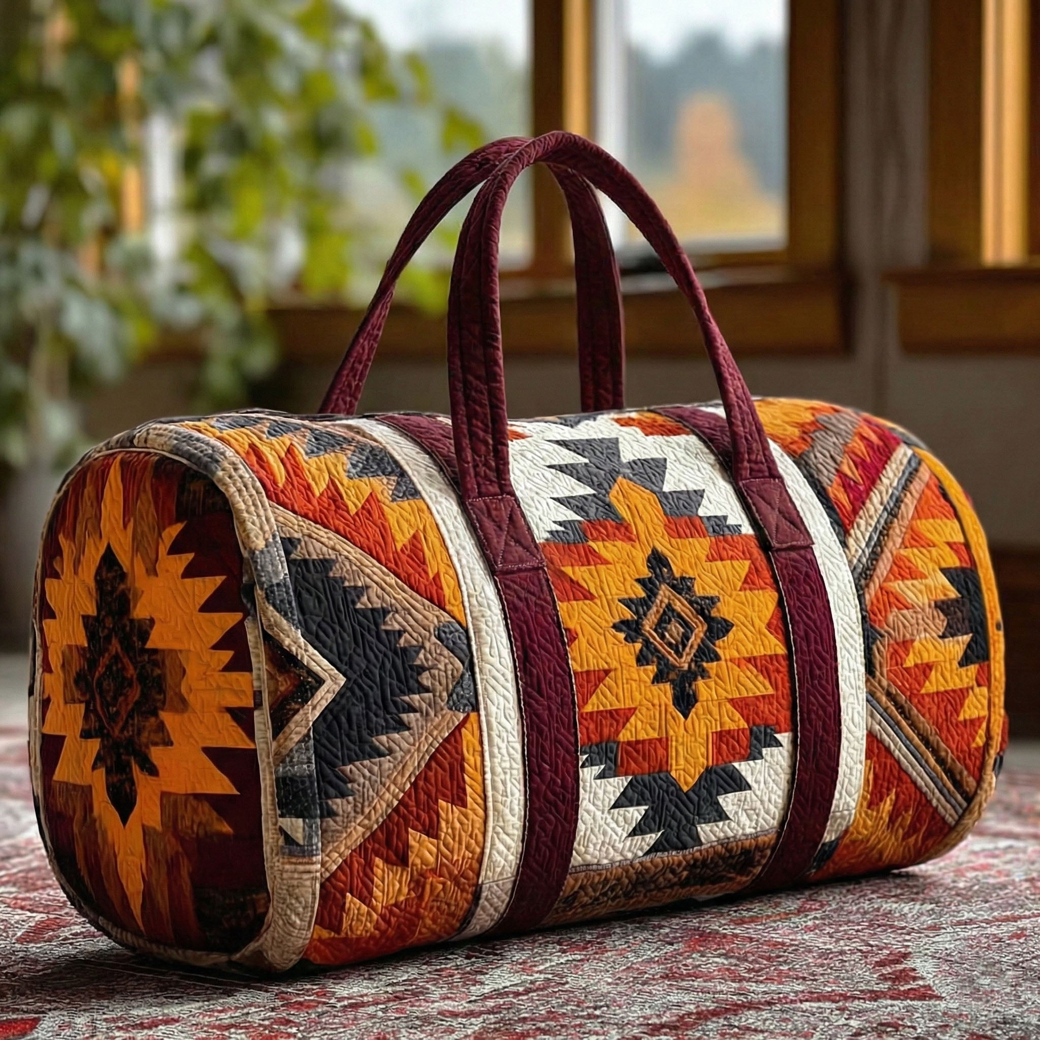 Mesa Patterns Quilted Duffle Bag NCU0NTD1431