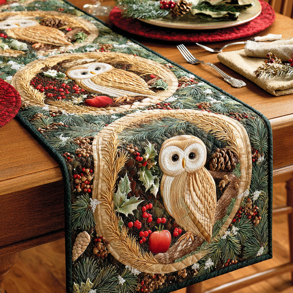 Midnight Branch Quilted Table Runner NCU0NTD682