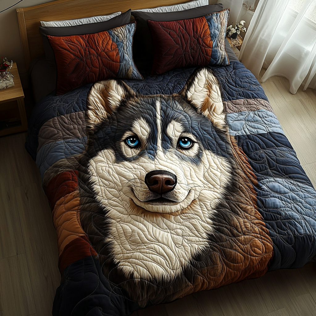 Midnight Companion 3-Piece Quilted Bedding Set NCU0DV461