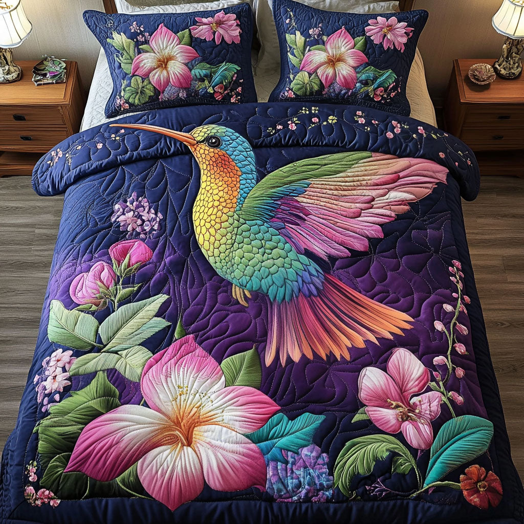 Midnight Harmony 3-Piece Quilted Bedding Set NCU0NNT254