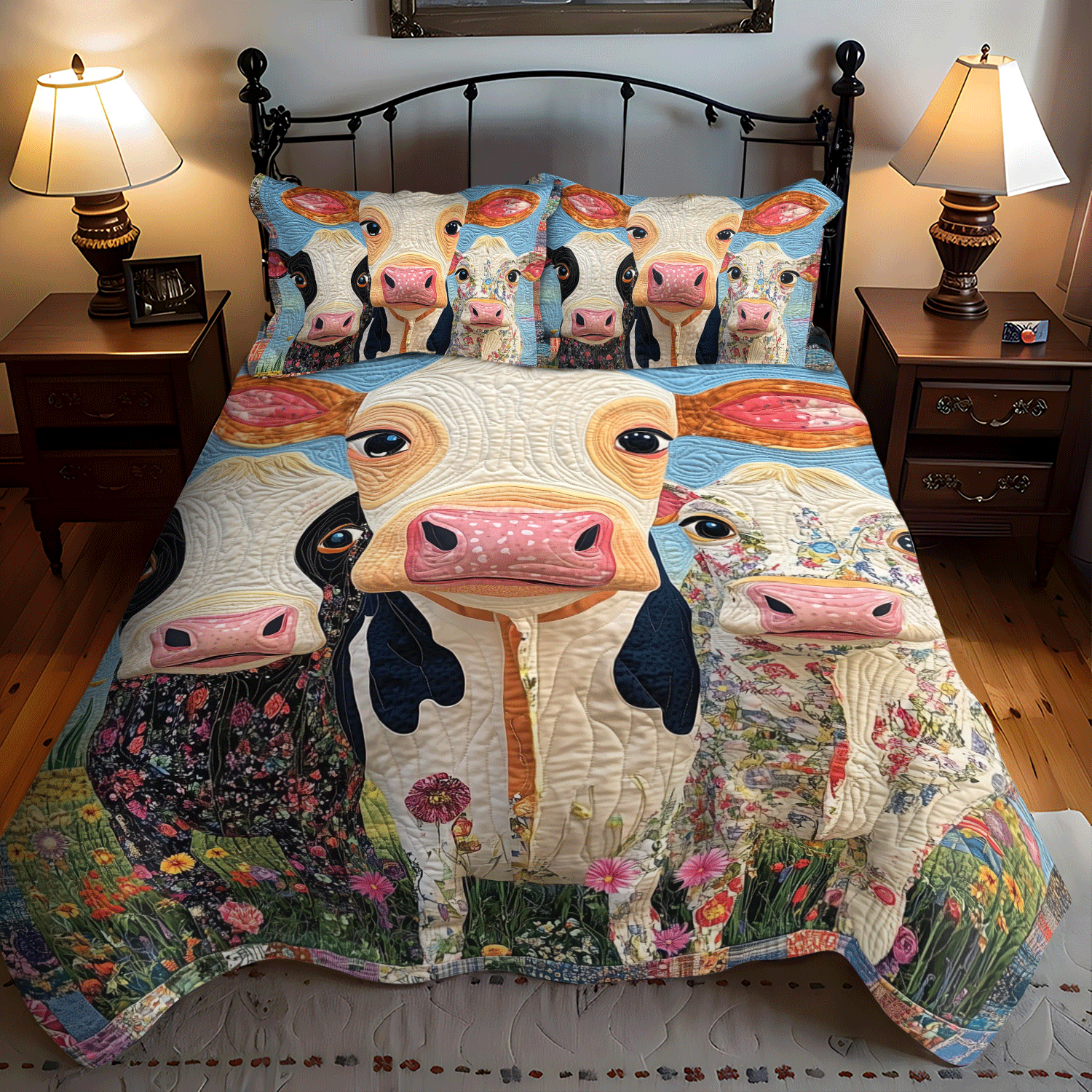 Milkmaid's Marvel 3-Piece Quilted Bedding Set NCU0TH1379