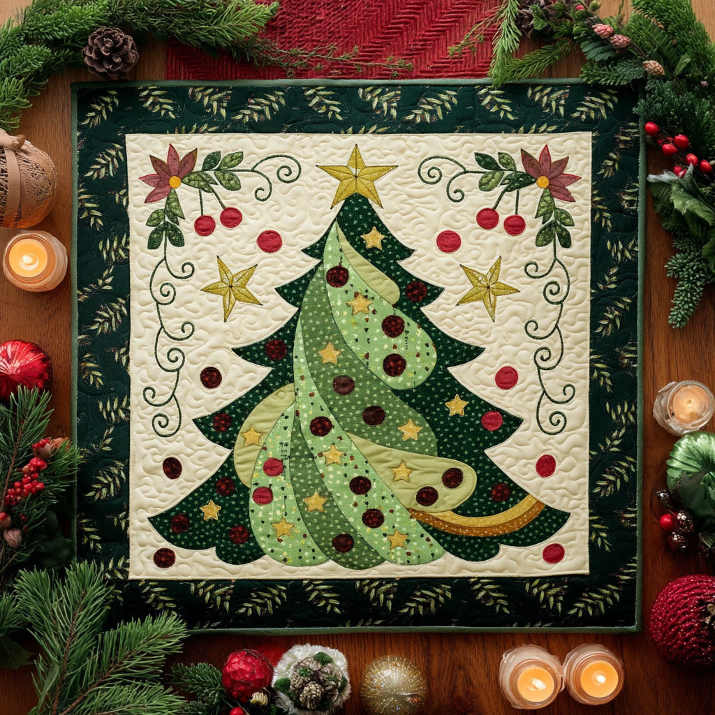 Mistletoe Dreams Quilted Table Topper NCU0NTV148