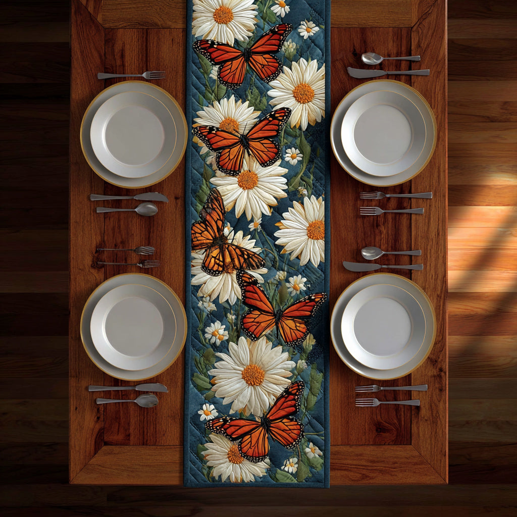 Monarch Butterfly Quilted Table Runner NCU0HNH676