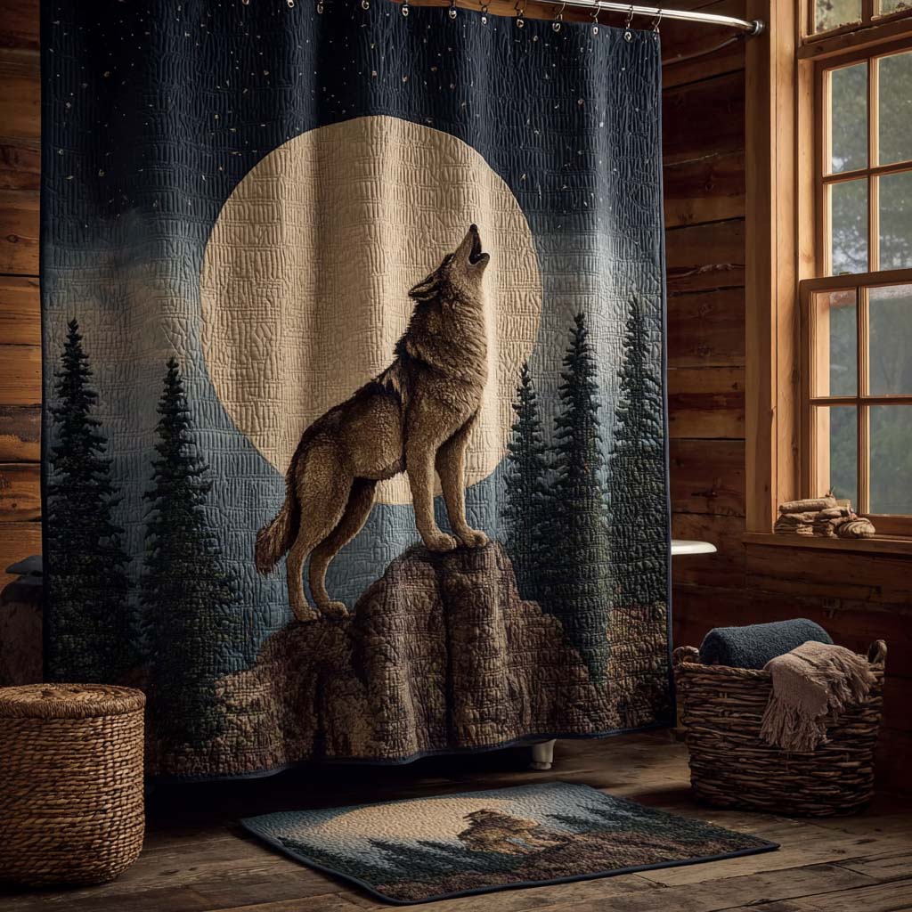 Moonlit Howl Ridge Shower Curtain NCU0DQQ0422