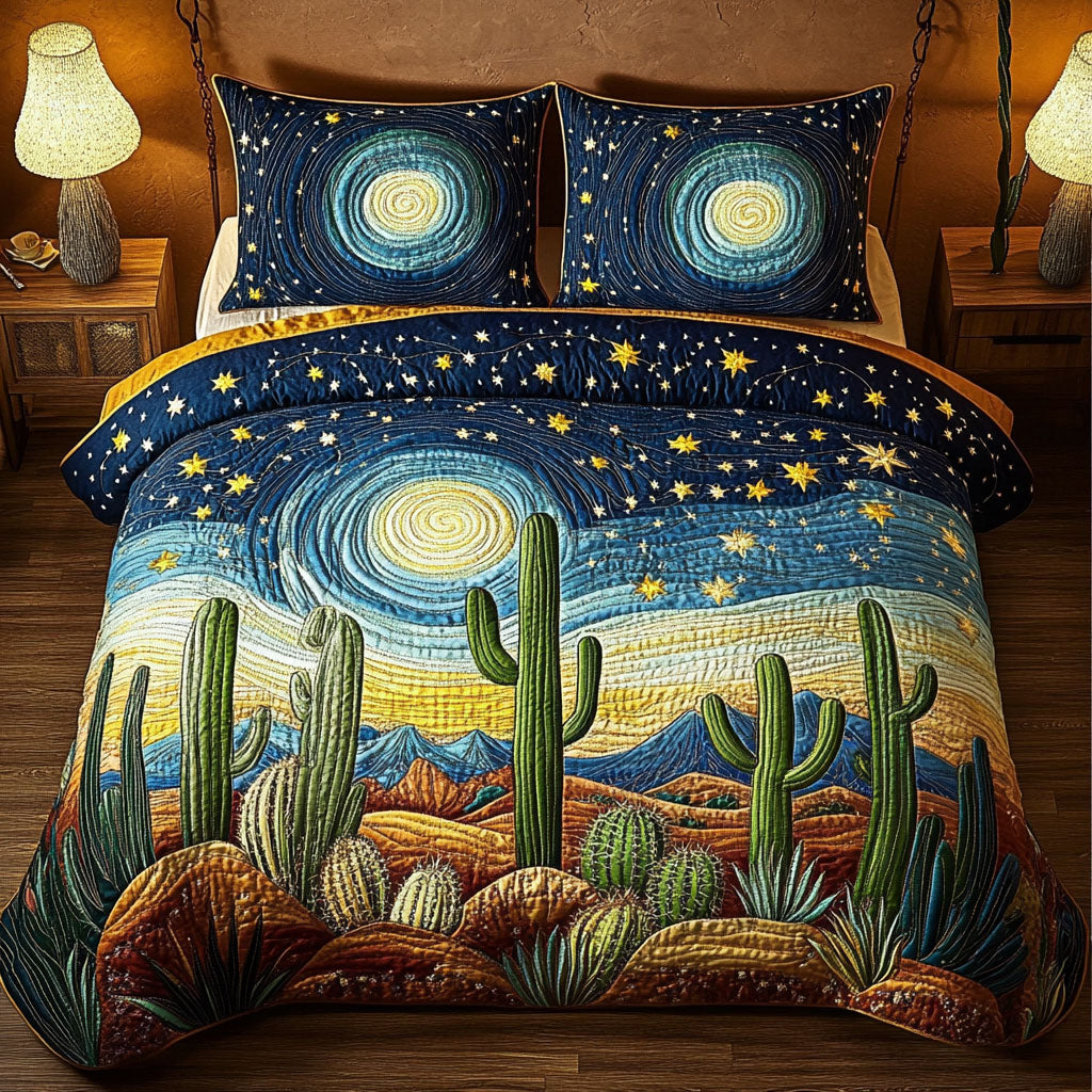 Moonlit Terrain 3-Piece Quilted Bedding Set NCU0NNT350