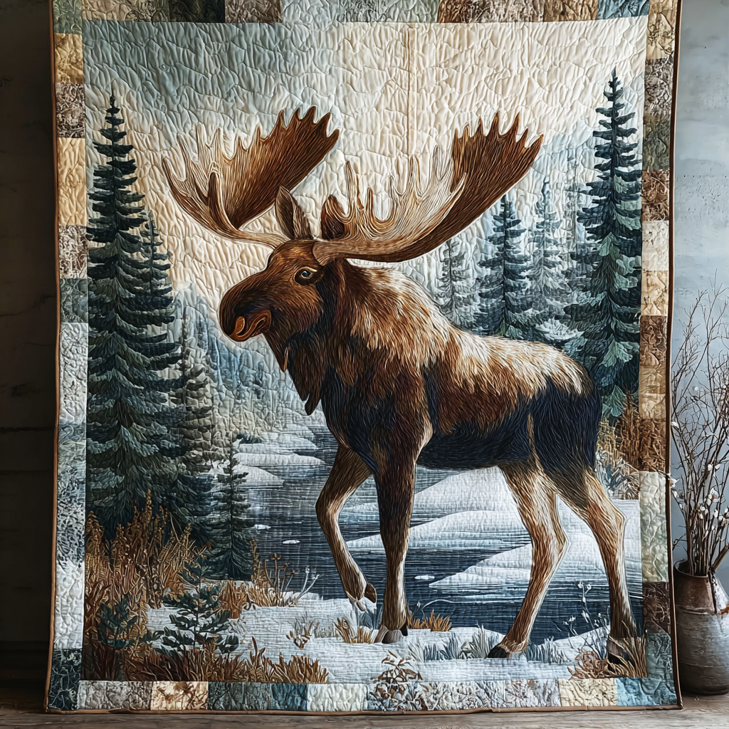Moose Trail Quilted Blanket NCU0DDK1419