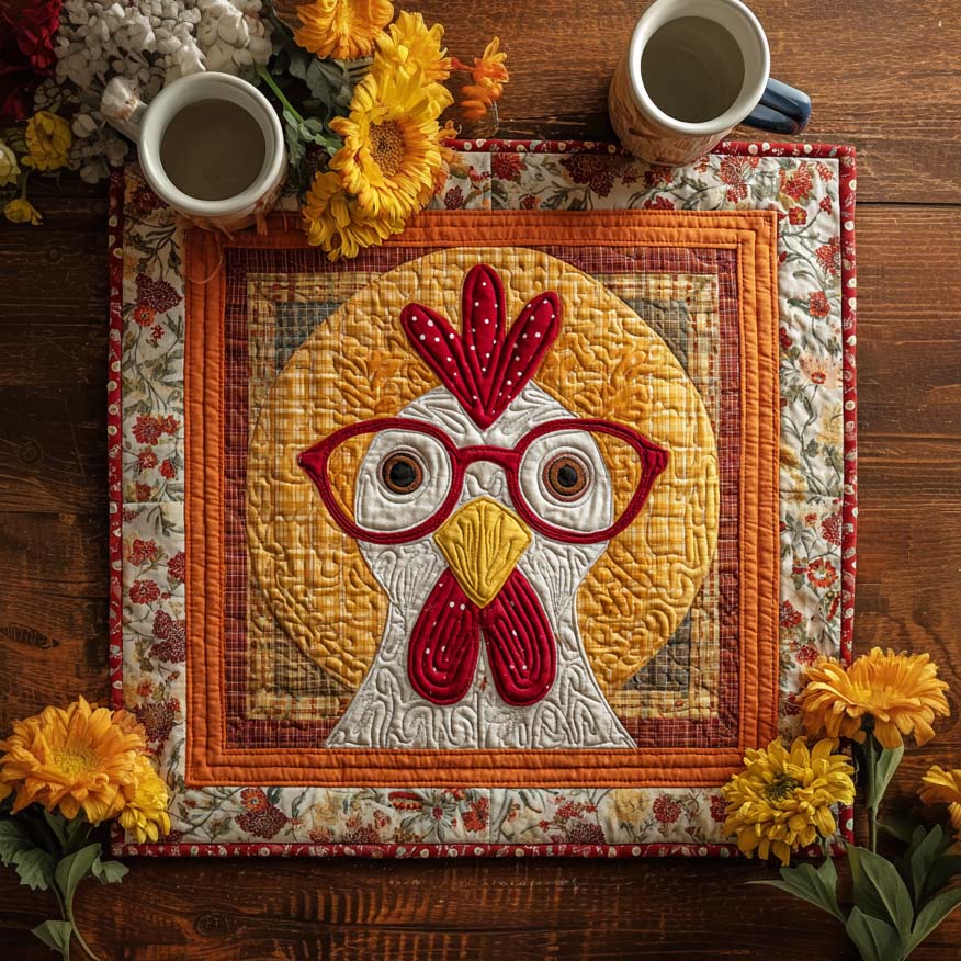 Morning Coop Quilted Table Topper NCU0NXD003