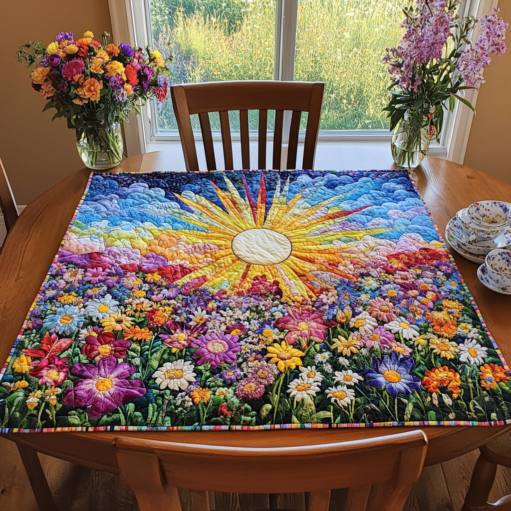 Morning Rays Quilted Table Topper NCU0PVL535