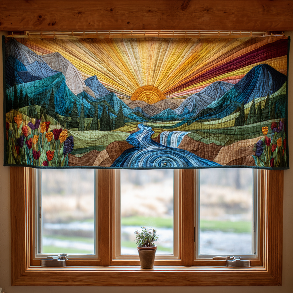 Morning Rays Quilted Valance NCU0DDK721