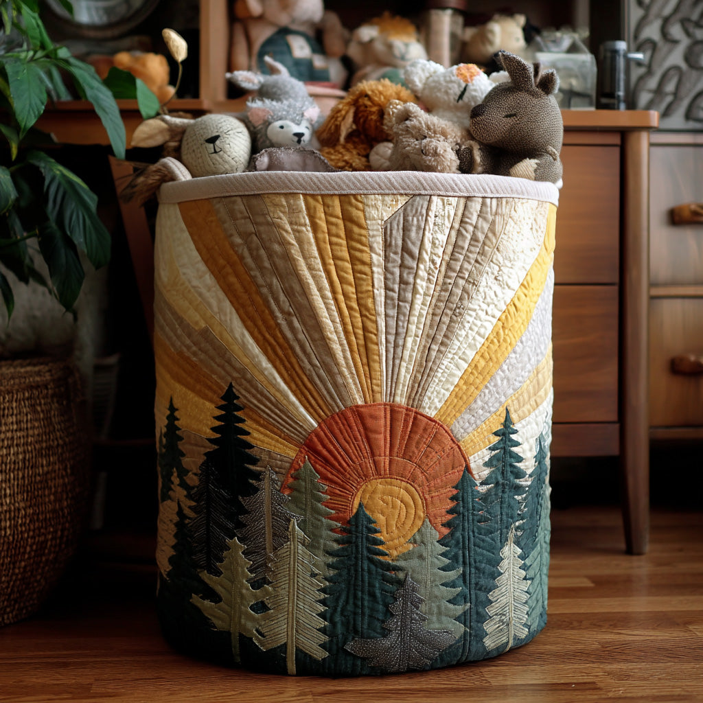 Mossy Ridge Quilted Laundry Basket NCU0DV801