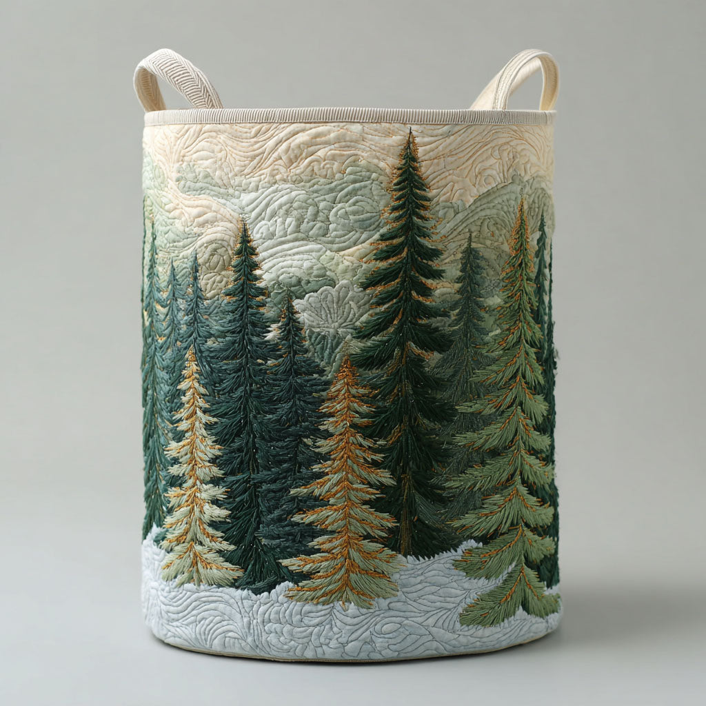 Mountain View Quilted Laundry Basket NCU0DDK2118