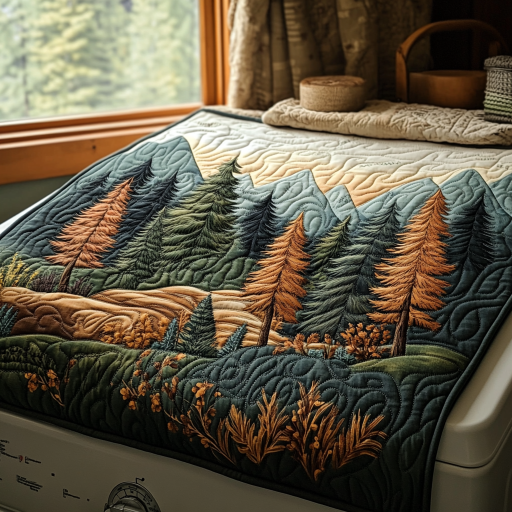 Mountain View Quilted Washer and Dryer Cover NCU0DDK1237