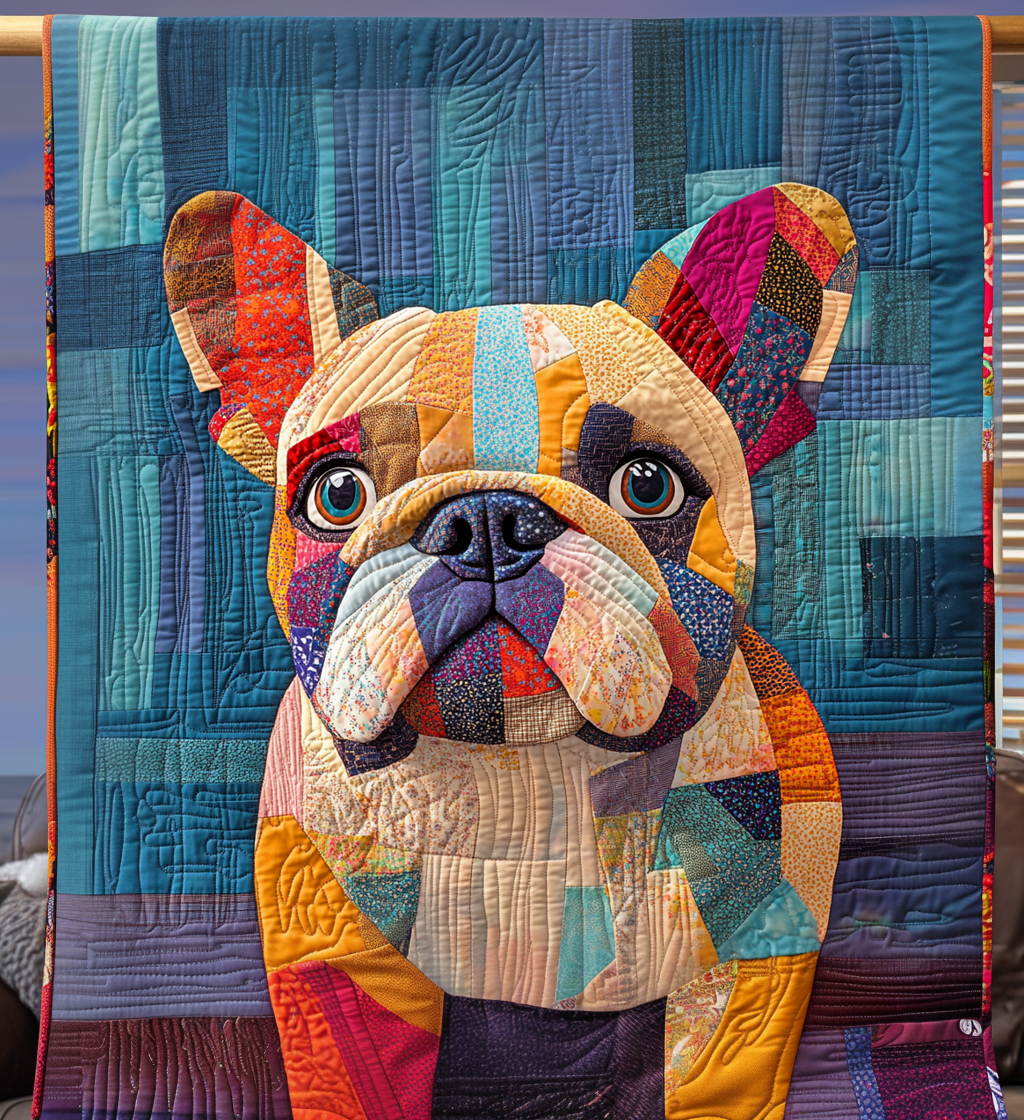 Multicolor Bark Brigade Quilted Blanket NCU0DV1645