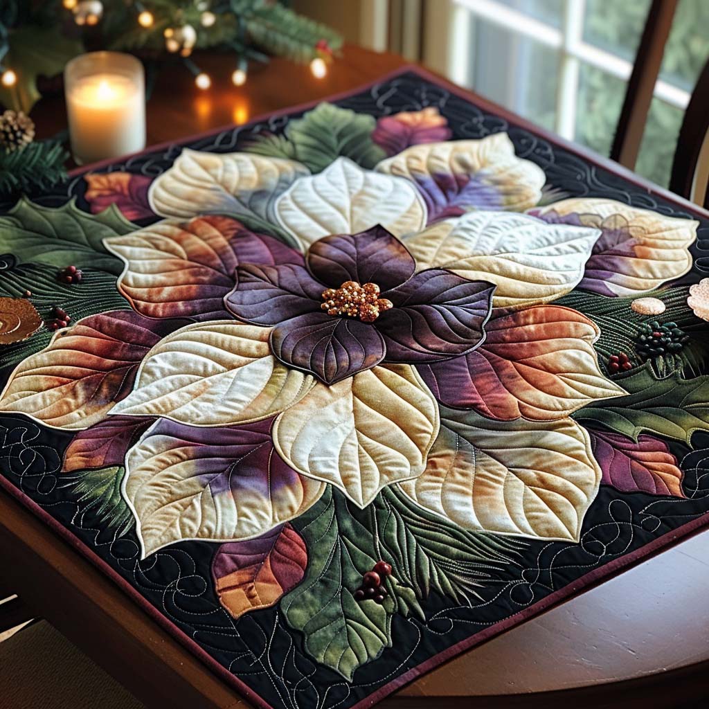 Mystic Bloom Quilted Table Topper NCU0DQQ102