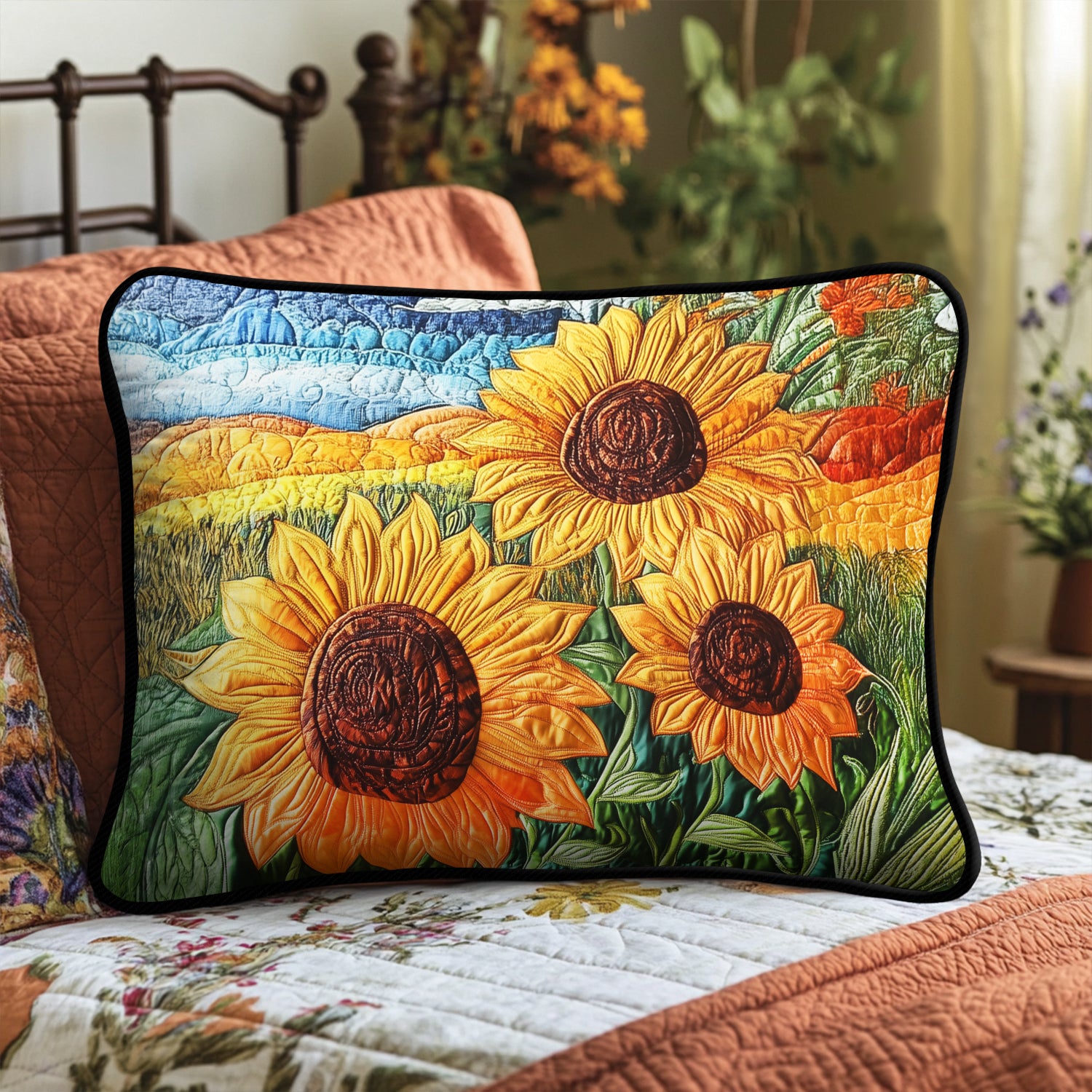 Summer Bloom Quilted Bedding Pillow Case NCU0NVH568