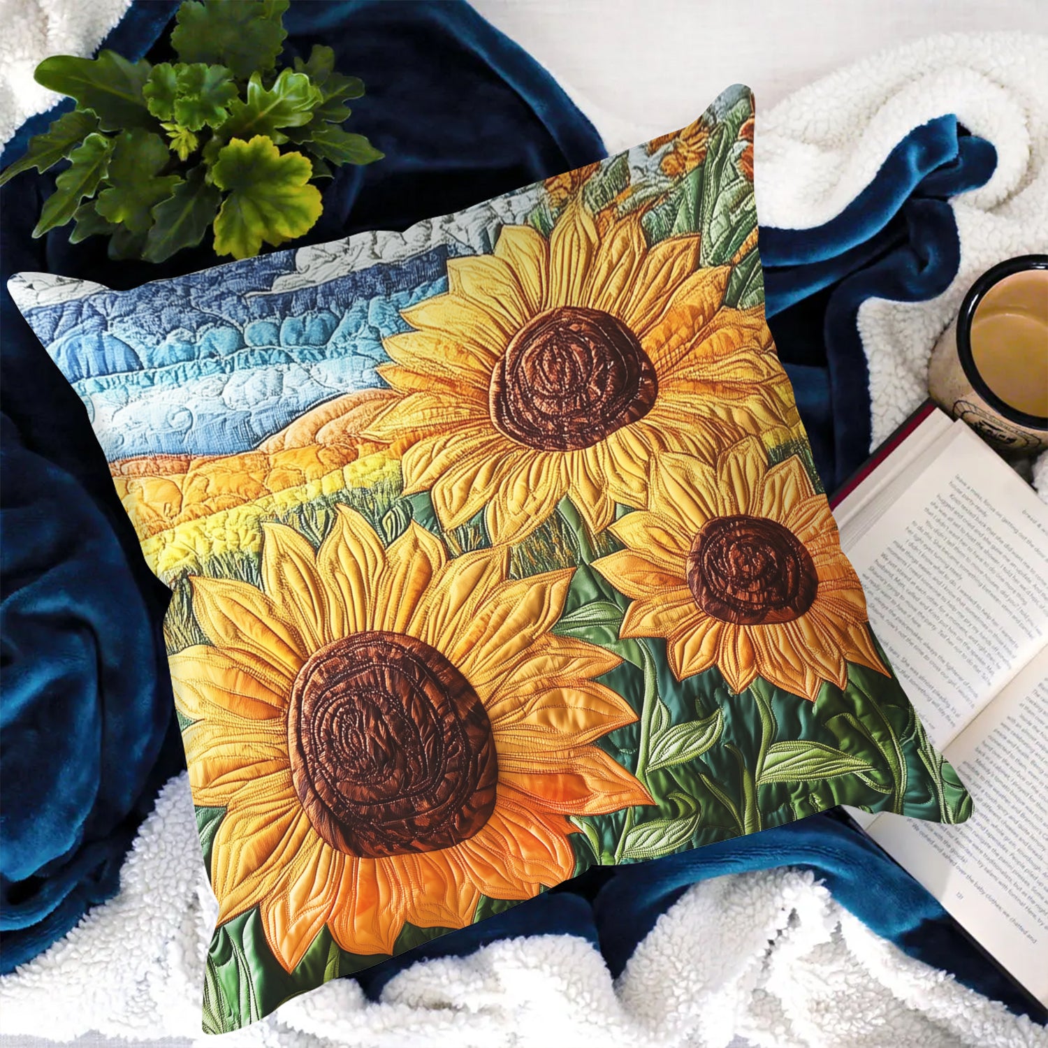 Summer Bloom Quilted Pillow Case NCU0NVH567