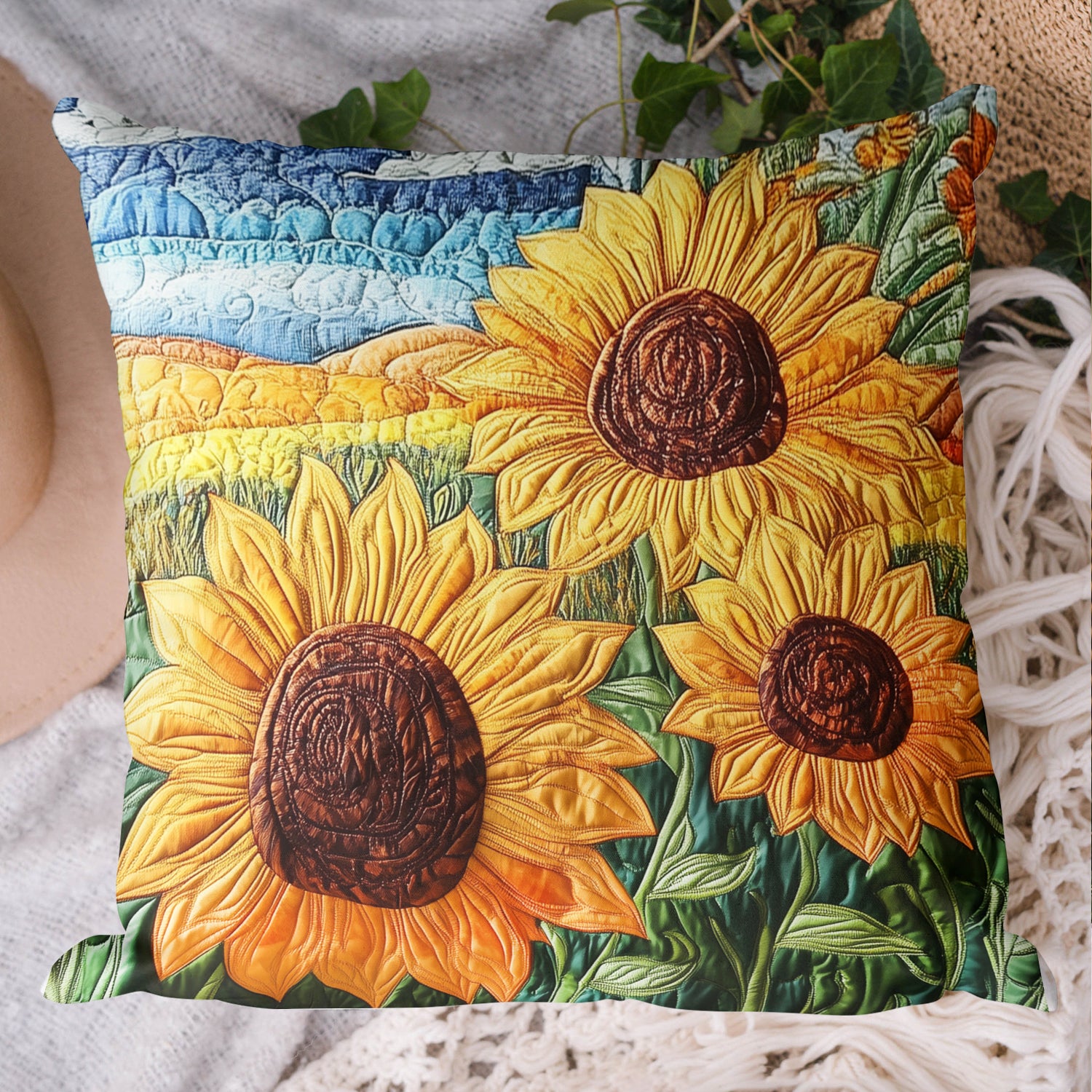 Summer Bloom Quilted Pillow Case NCU0NVH567