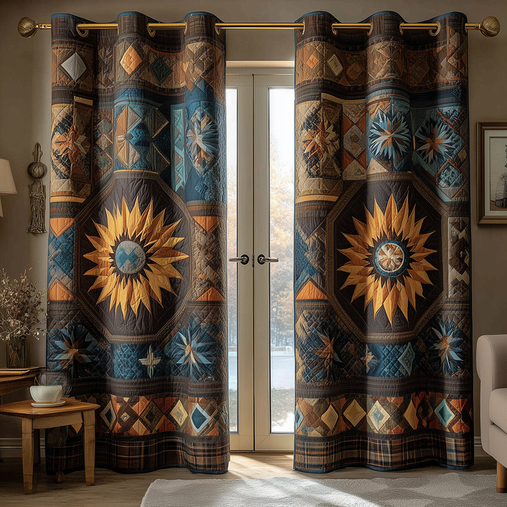 Native Guiding Star Quilted Curtains NCU0TH3899