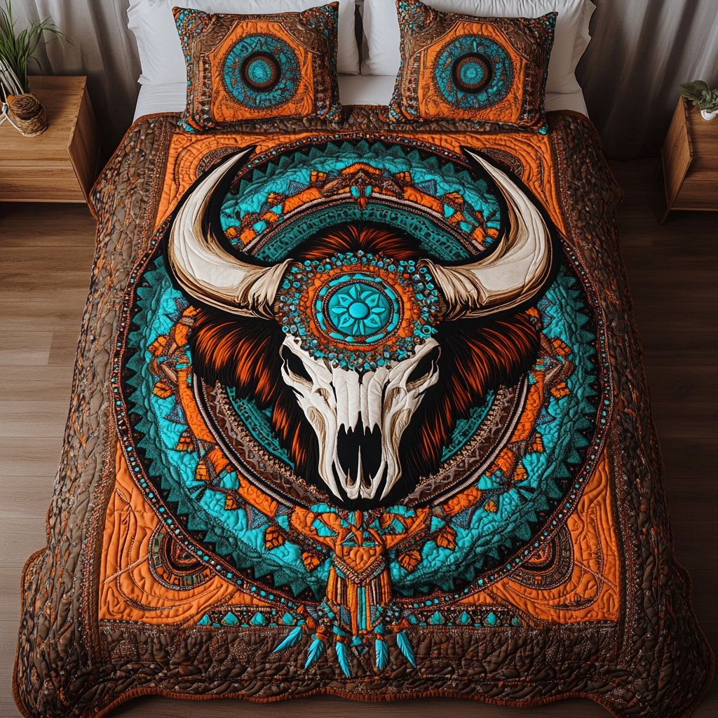 Native Strength 3-Piece Quilted Bedding Set NCU0NVH012