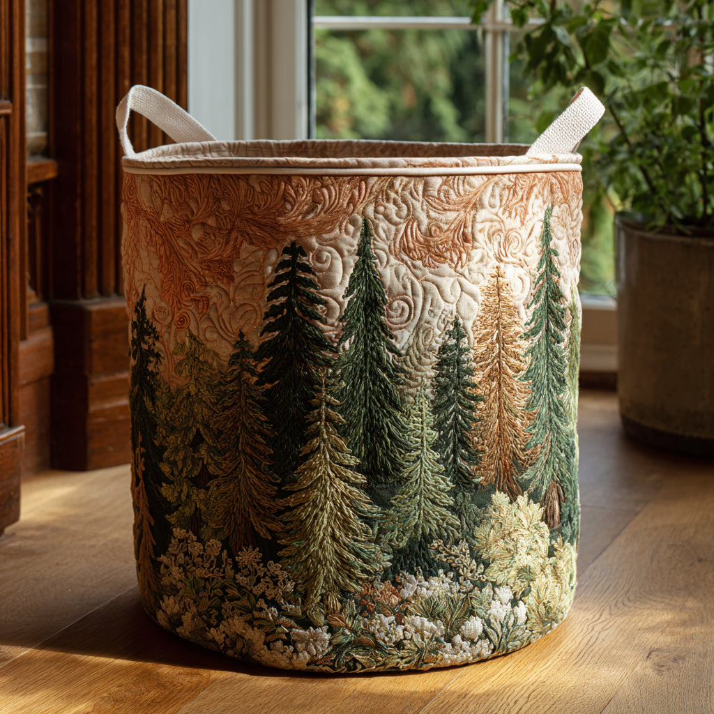 Nature Path Quilted Laundry Basket NCU0DV1663