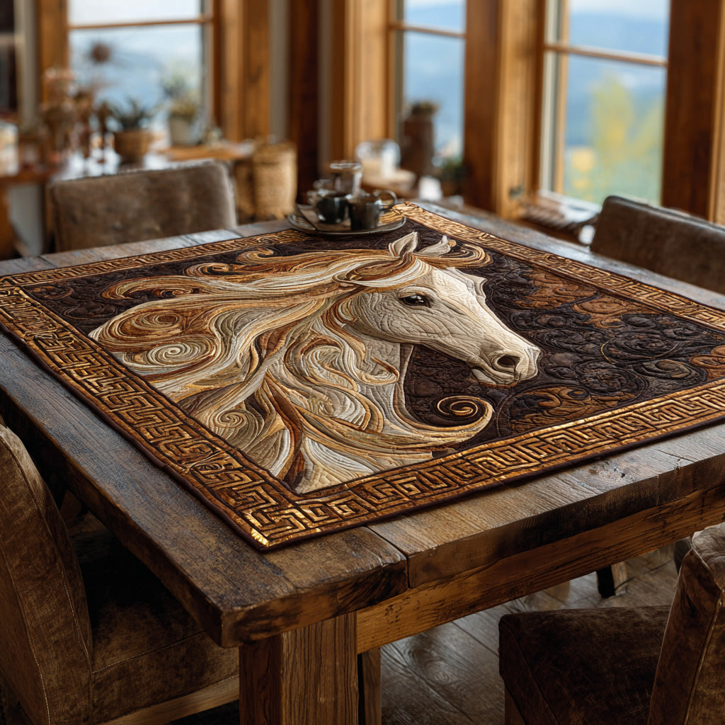 Noble Stride Quilted Table Topper NCU0DV938