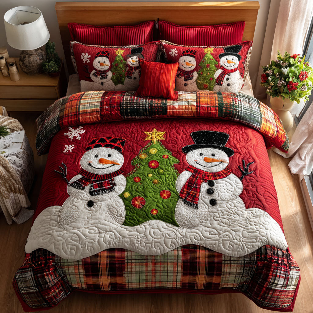 Noel Frost 3-Piece Quilted Bedding Set NCU0PTT1310