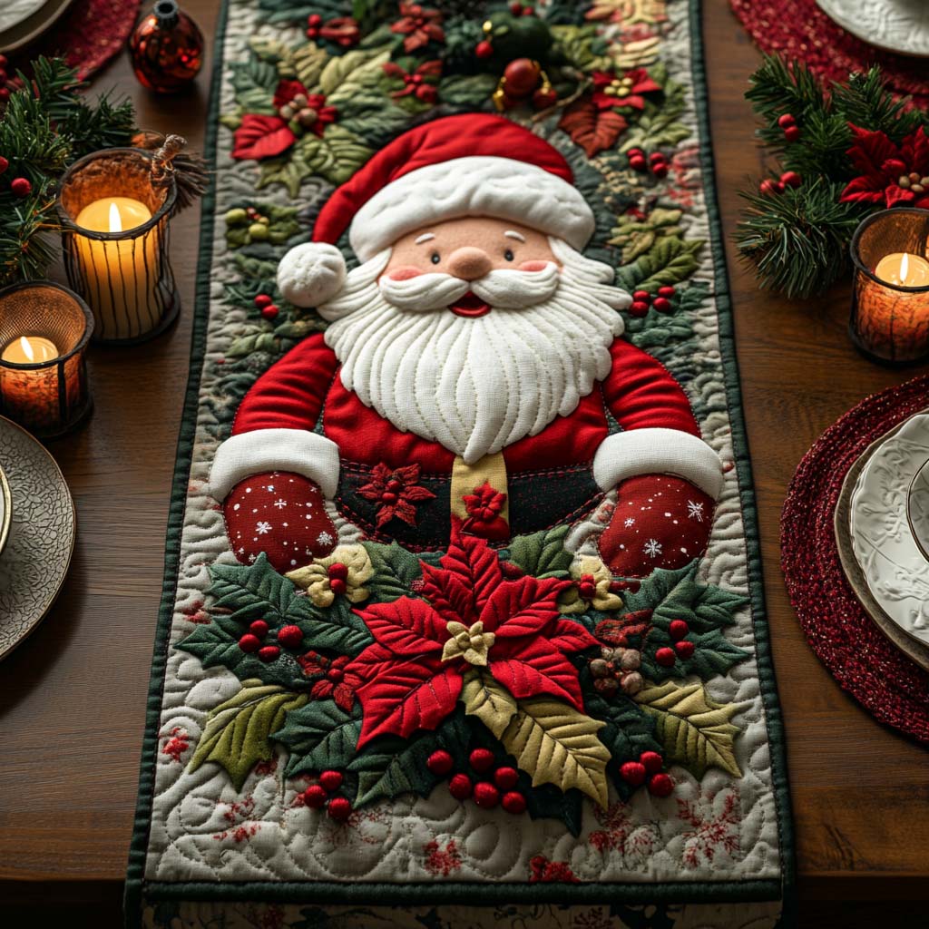 Santa Quilted Table Runner NCU0QN044