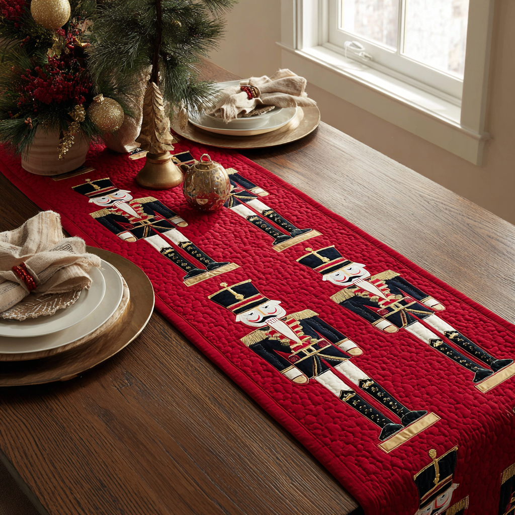 Nutcracker Joy Quilted Table Runner NCU0DDK1813