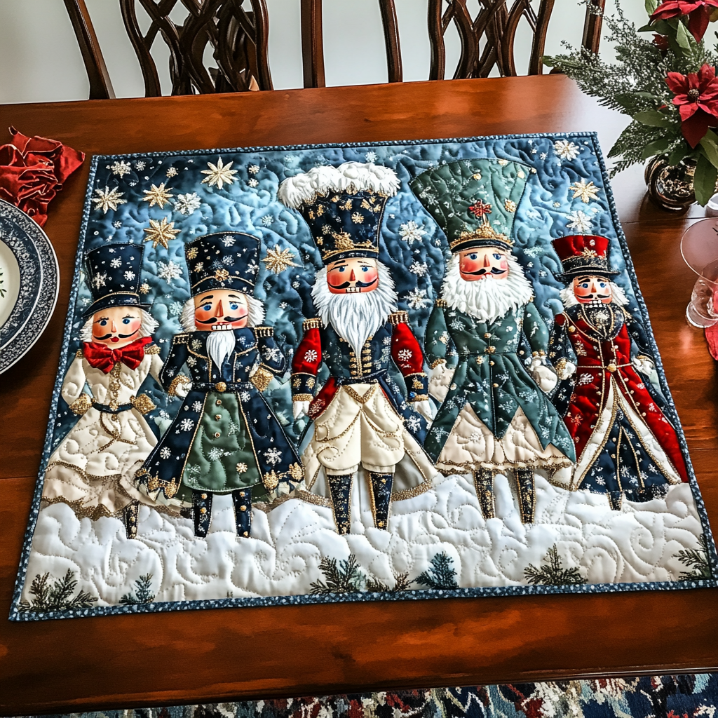 Nutcracker Magic Quilted Table Topper NCU0DDK1128