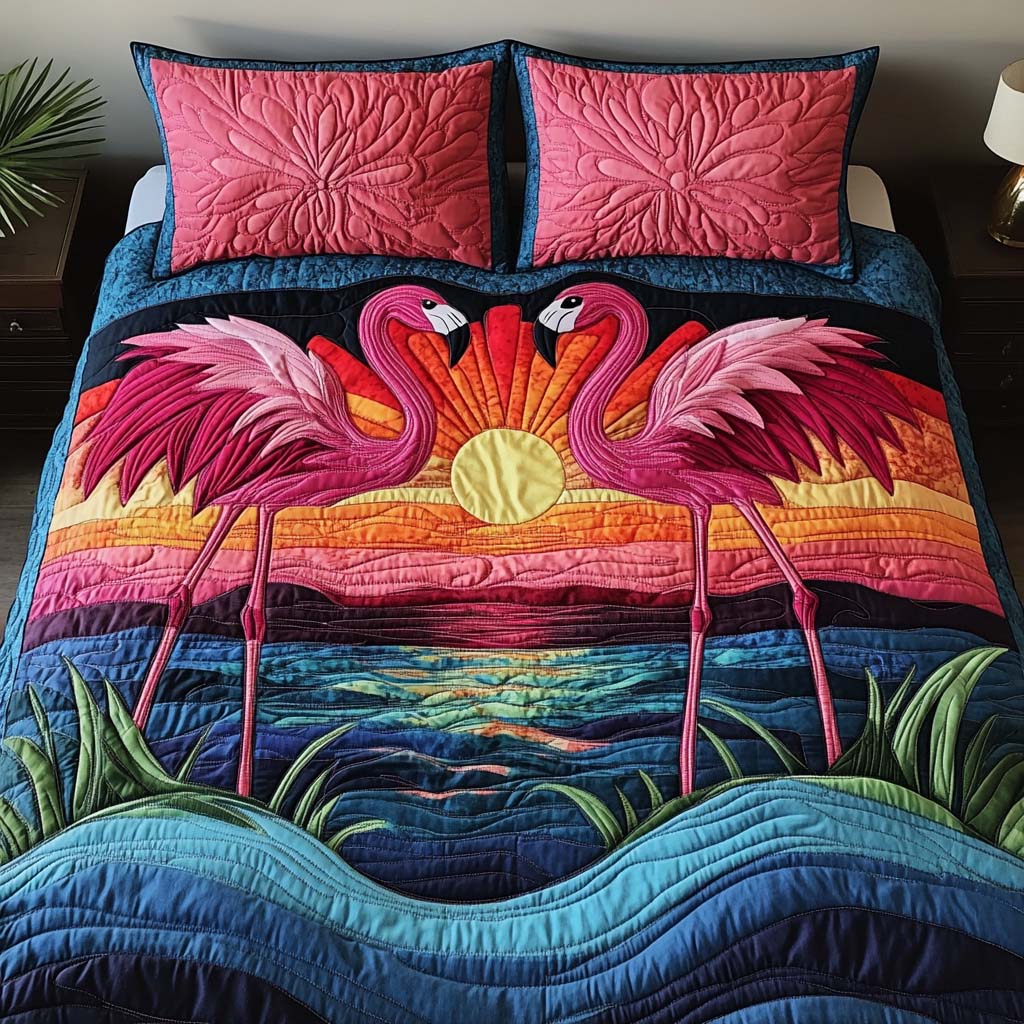 Ocean Breeze 3-Piece Quilted Bedding Set NCU0NNT1810