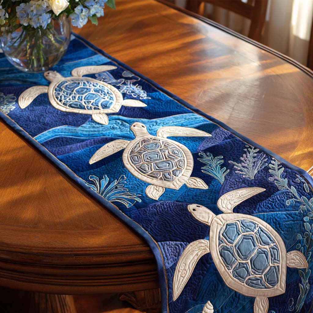 Ocean Breeze Quilted Table Runner NCU0NNT1741