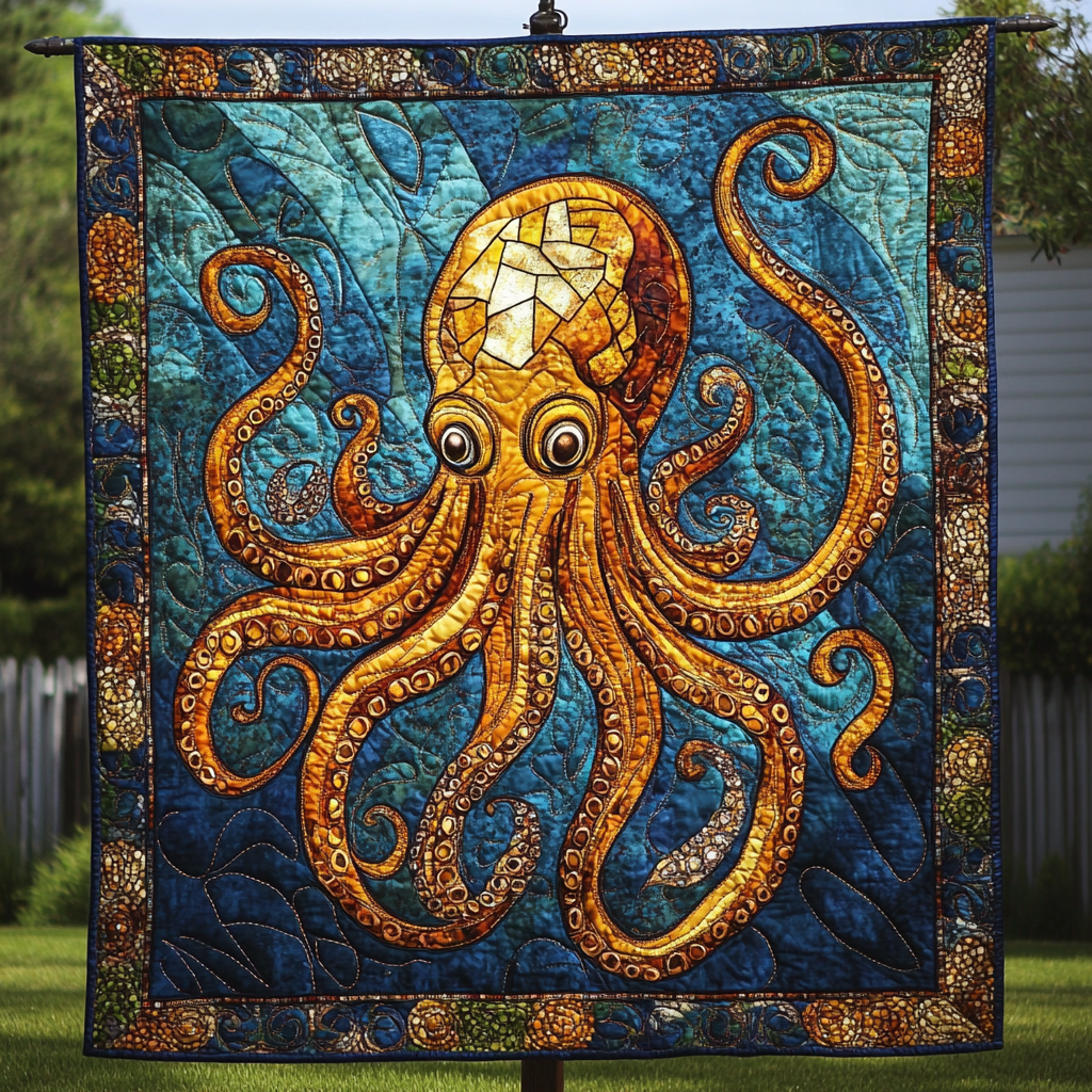 Ocean Whisper Quilted Blanket NCU0DDK097