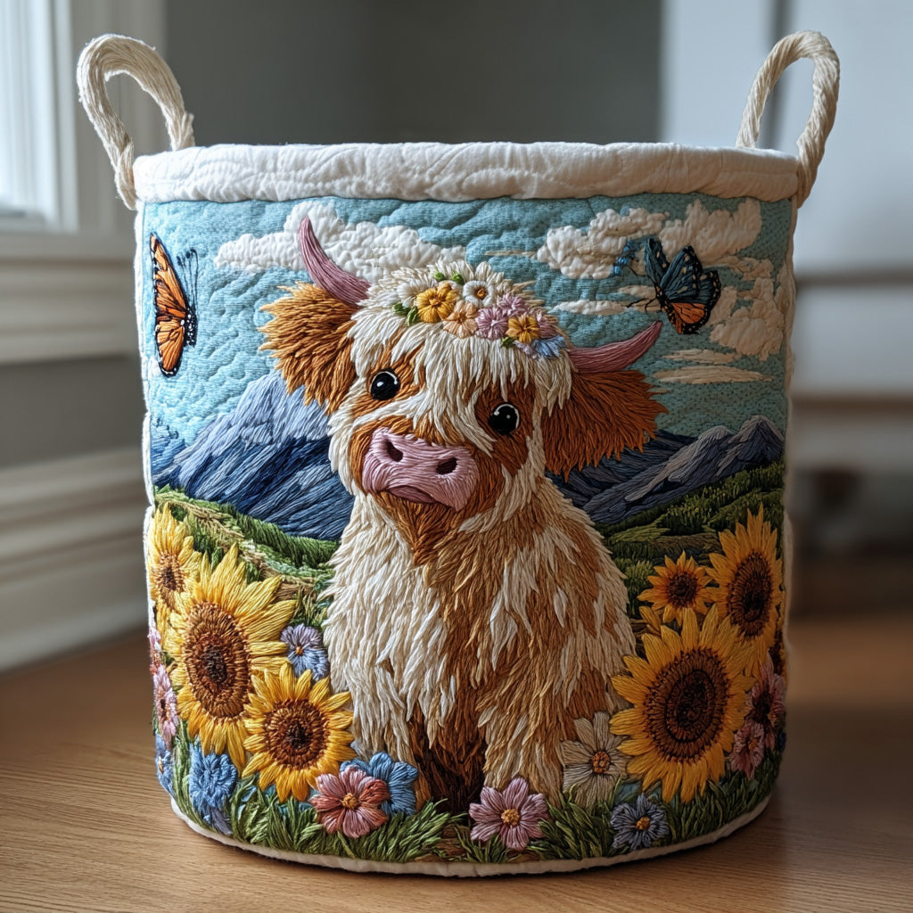 Pasture Highland Quilted Laundry Basket NCU0PVL442
