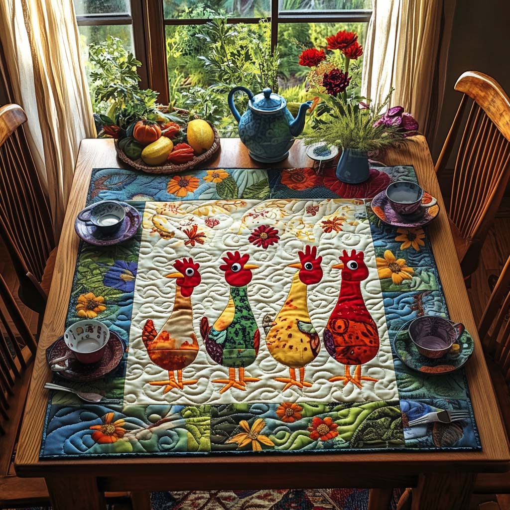 Peck Parade Quilted Table Topper NCU0DV724