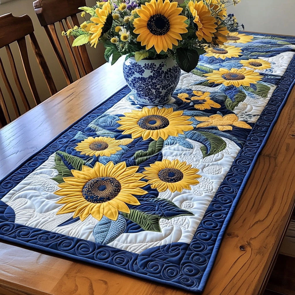 Petalscape Quilted Table Runner NCU0PTT255