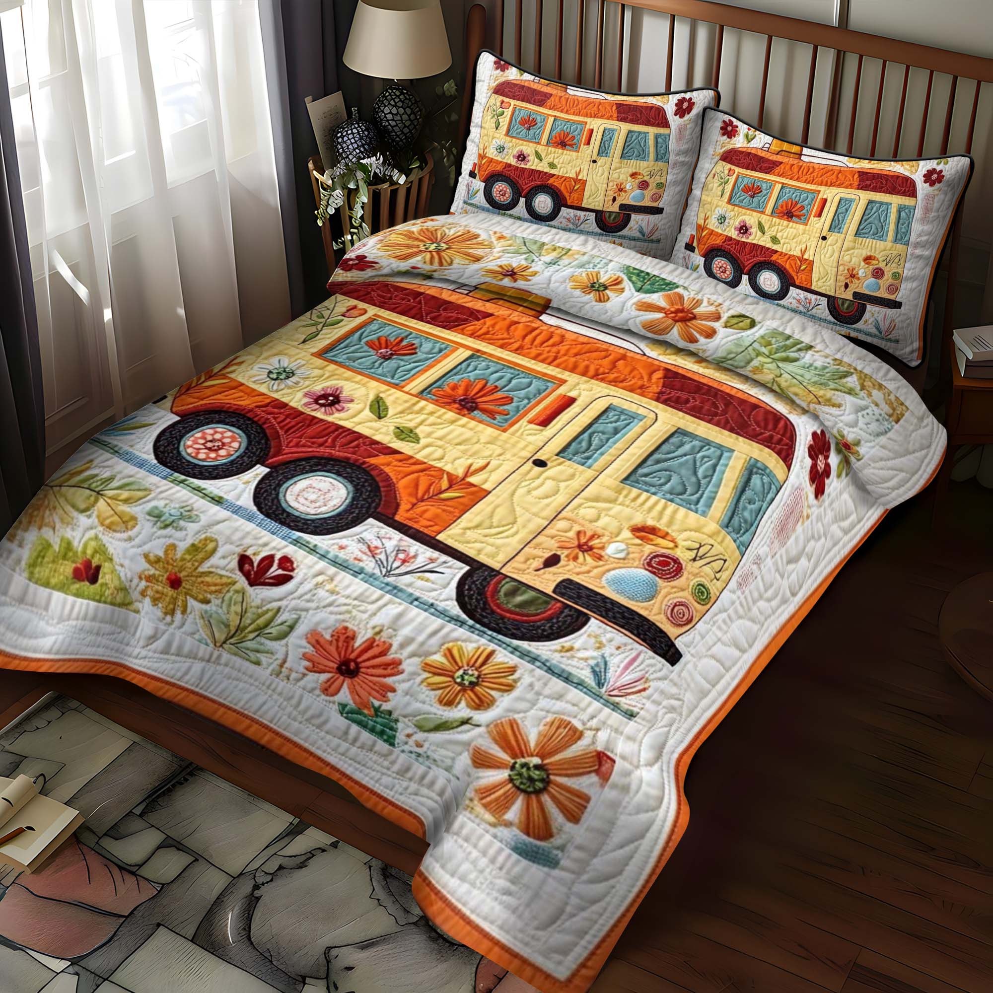 Pine Grove 3-Piece Quilted Bedding Set NCU0NT650