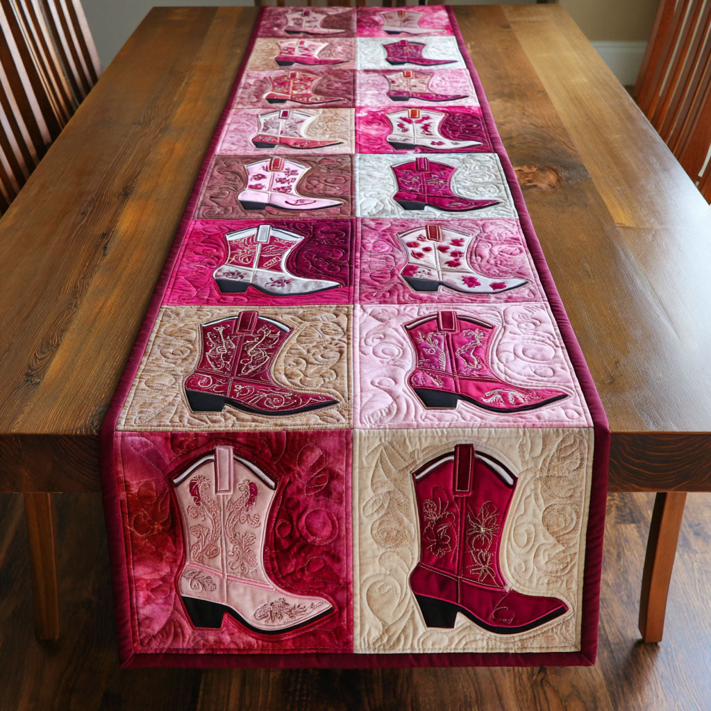 Pink Rodeo Quilted Table Runner NCU0NTV816