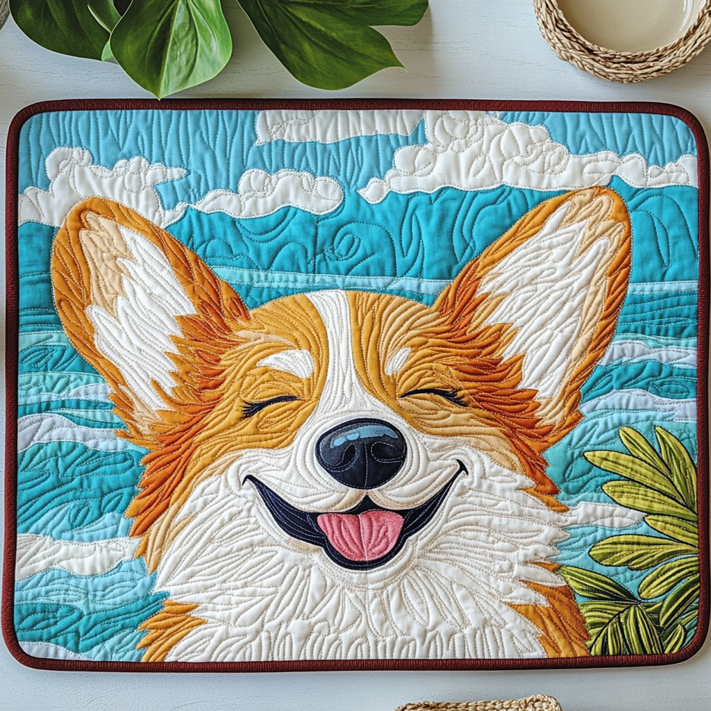 Pup Paradise Quilted Place Mat NCU0NVH848