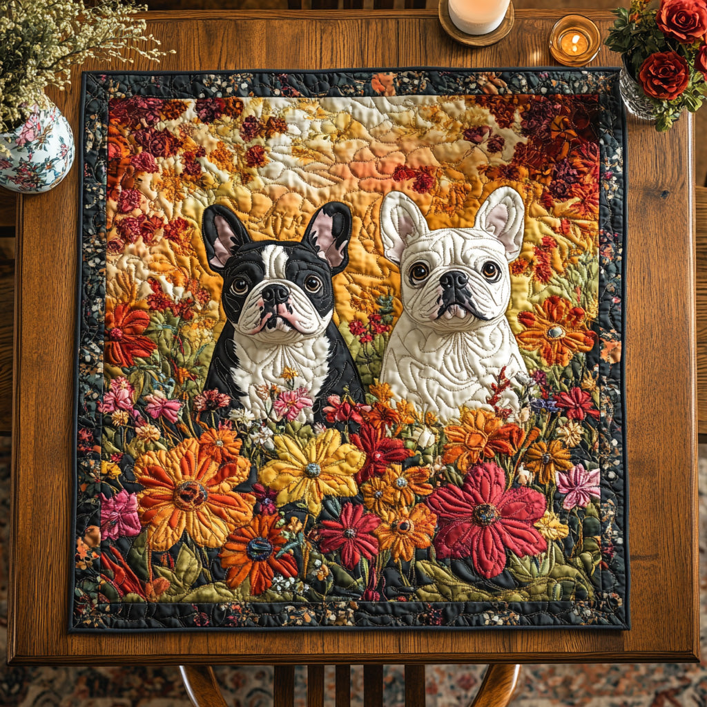 Puppy Vogue Quilted Table Topper NCU0DV766